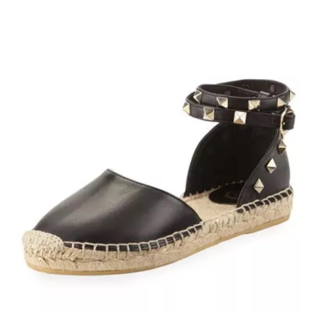 Ash Black Studded Espadrilles